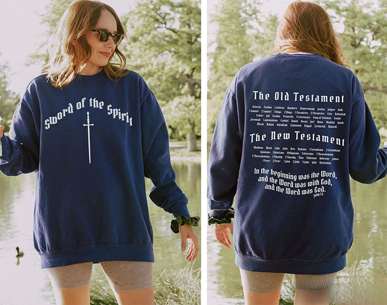 Armor of God Bible Verse Crewneck Faith Sweatshirt