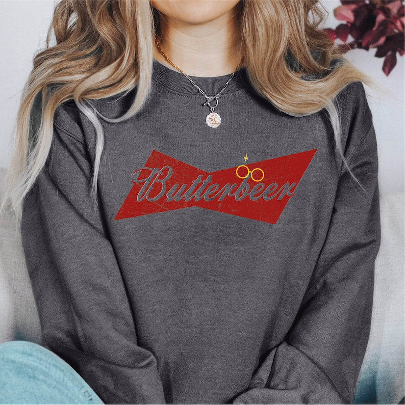 Retro Butterbeer Wizard Sweatshirt
