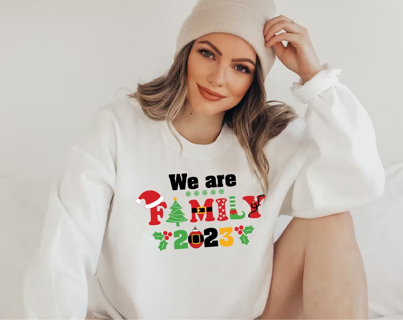 We are Family Christmas 2023 Sweatshirt