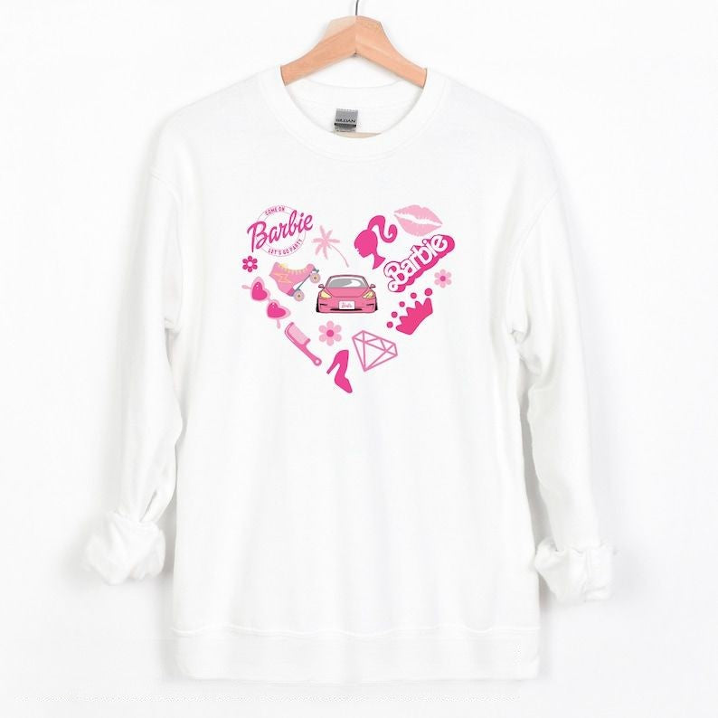 Come On Let's Go Party Heart Print Sweatshirt