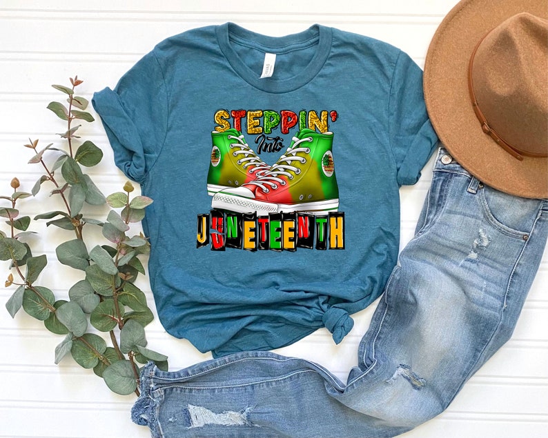 Steppin' Into Juneteenth Casual T-shirt
