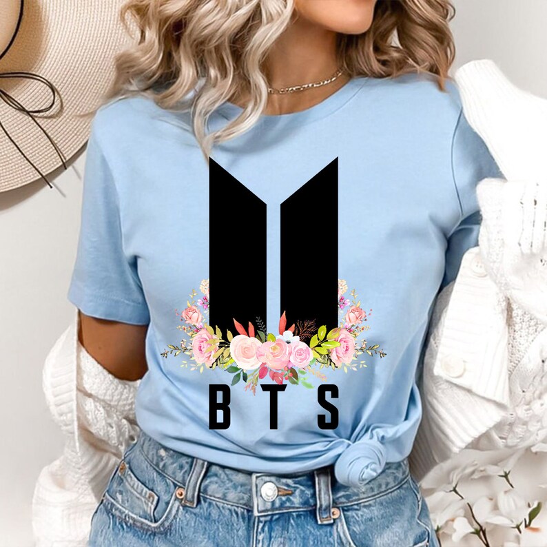 BTS Stay Gold Floral Logo T-shirt