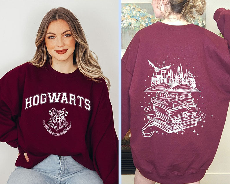 Magical Wizard Castle Book Sweatshirt