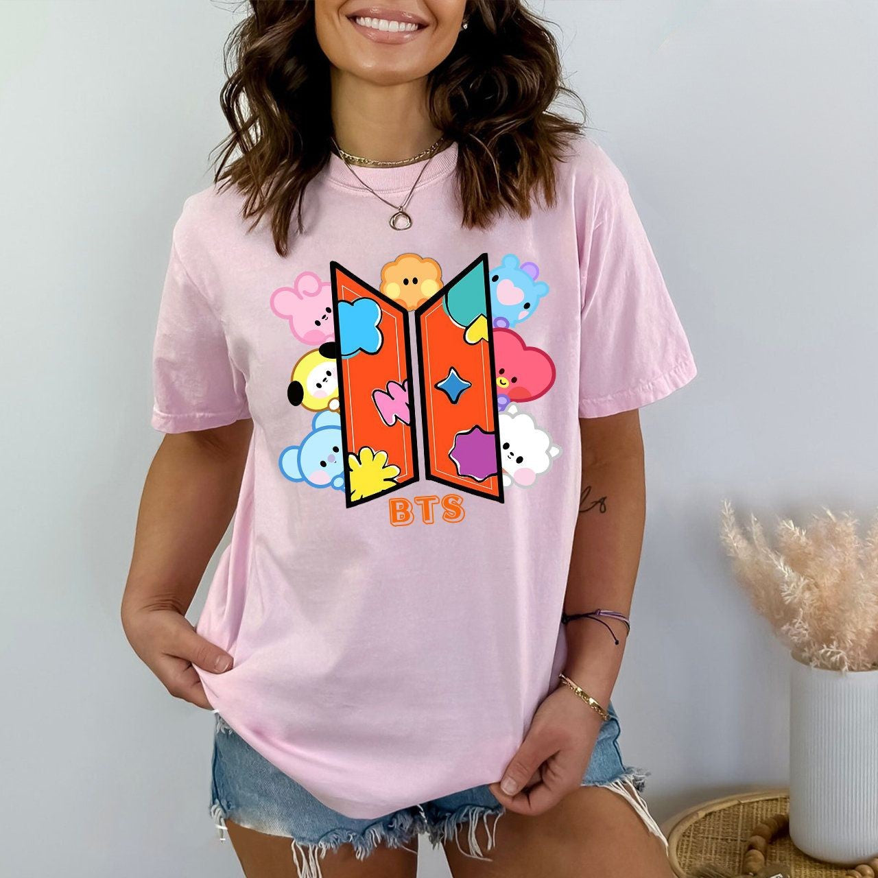 BTS Group Cute T-shirt