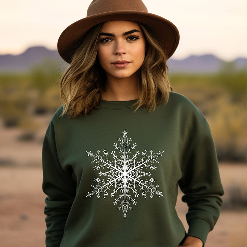 Christmas Snowflake Sweatshirt