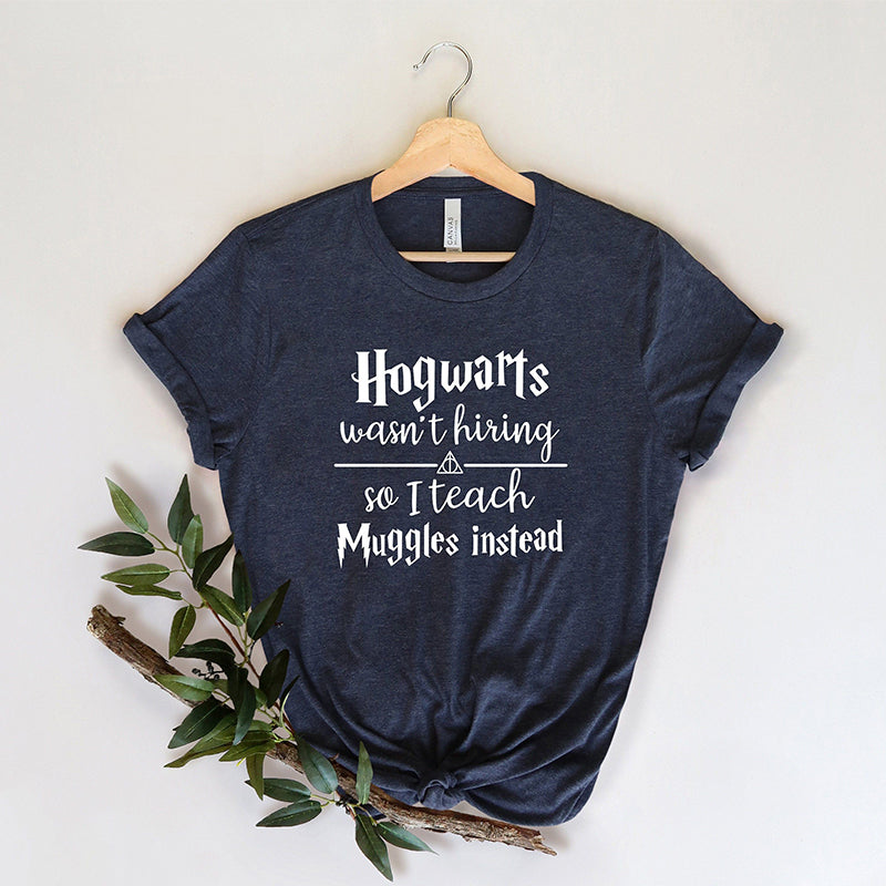 Hogwarts School Letter Print Casual T-shirt